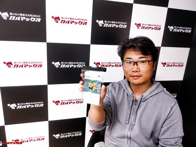 MPOW WATERPROOF BAGにスマホを入れて撮影。特に問題なく撮影出来ます。