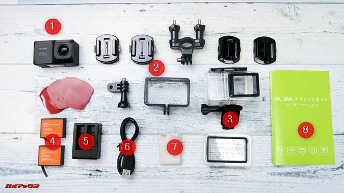 TEC.BEAN T3は様々なアタッチメントが付属しています。