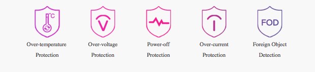 各種保護機能も搭載