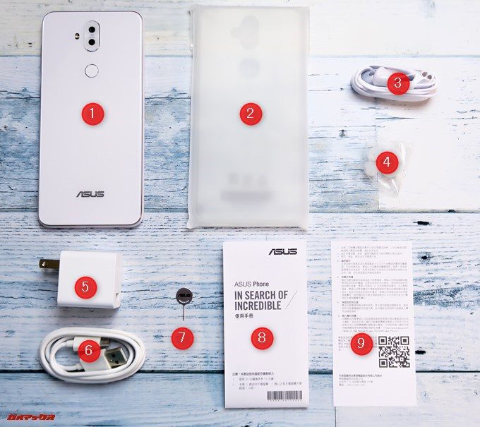 ZenFone 5Q/lite/Selfie（ZC600KL）の付属品一覧