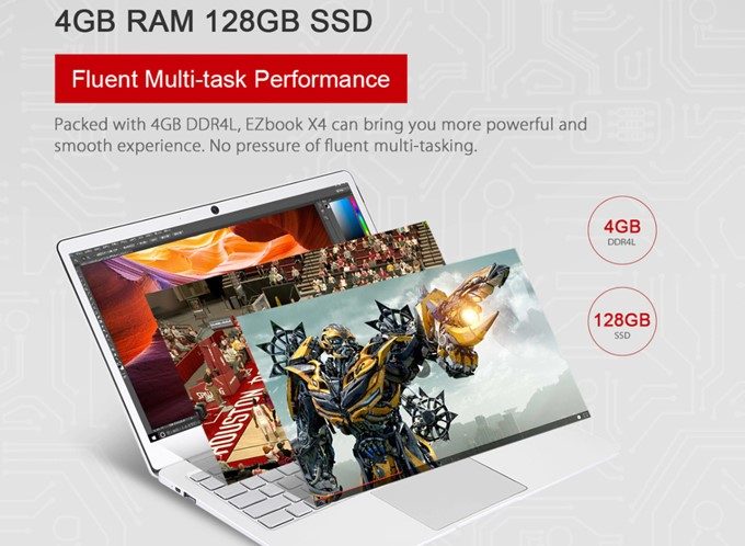 Jumper EZ BOOK X4はSSDを搭載しているので体感速度が非常に早くなります。