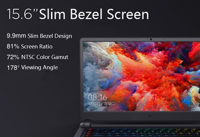 Xiaomi Mi Gamingは非常に薄いベゼルを搭載しているので、大画面の割日コンパクトです。