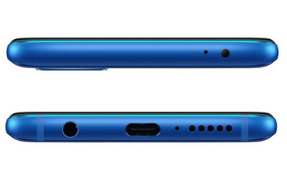 Huawei Honor 10は裏表関係なく差し込めるUSB Type-cを搭載。イヤホンジャックも備わっています。