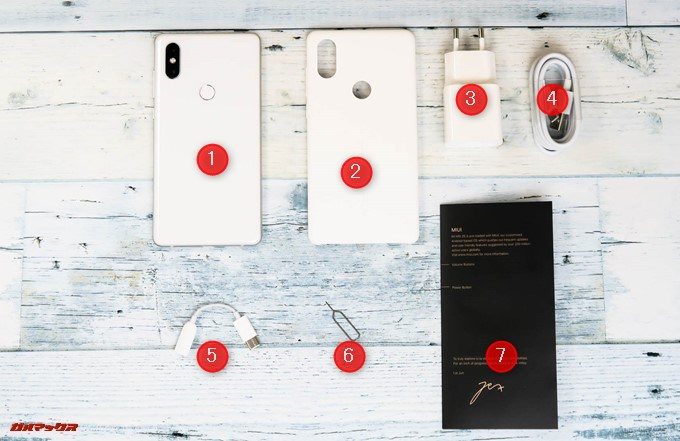 Xiaomi Mi Mix 2Sの付属品一覧