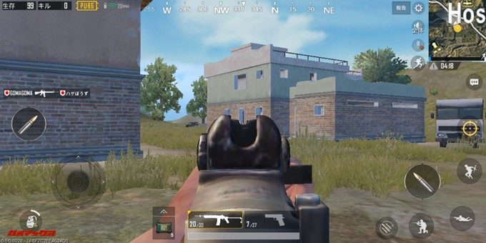 銃を構えた状態だと大きくカクつくので利用できません