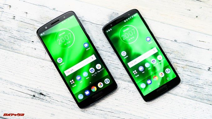 moto g6、g6 PLUSのディスプレイはノッチの無いタイプです。