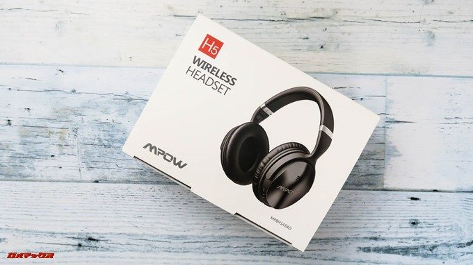 Mpow H5がプリントされたボックスに入って届きました。