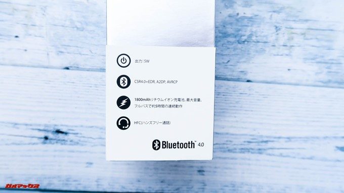 Bubble Podsは帯部分に簡単な仕様が記載されているので手にとってパッケージを確認するときにもわかりやすい