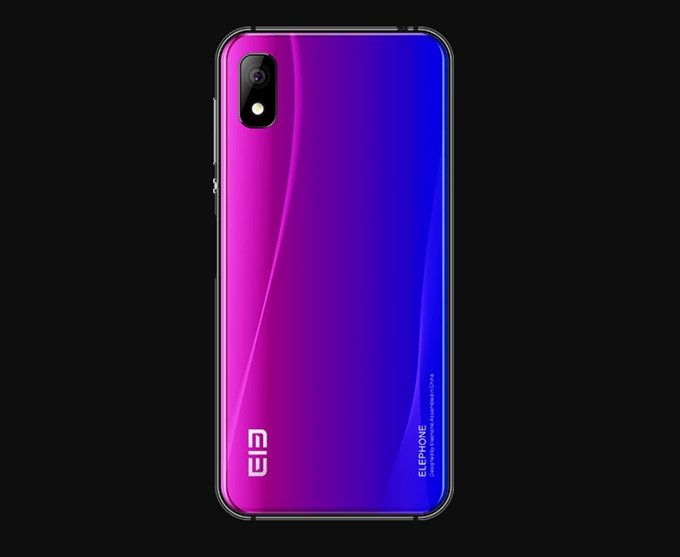 Elephone A4 Proの背面カラーは光の当たり具合で表情を変える美しいレイヤーカラー