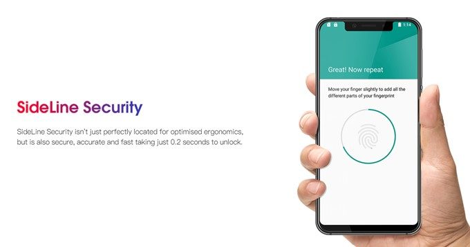 Elephone A4 Proは指紋認証ユニットを搭載!