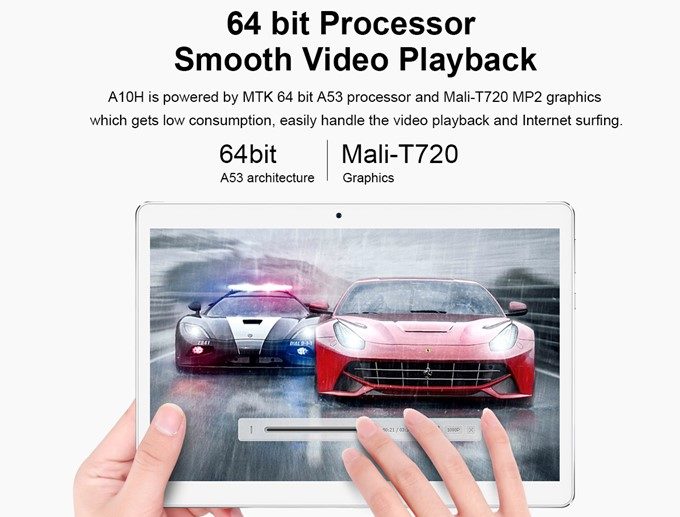 Teclast A10Hの性能は決して高くはありませんが、動画を再生するくらいならスムーズに動作します。