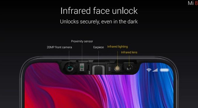 Xiaomi Mi 8はインカメラだけでなく赤外線センサーや3dセンサーを利用するので精度が非常に高いです。