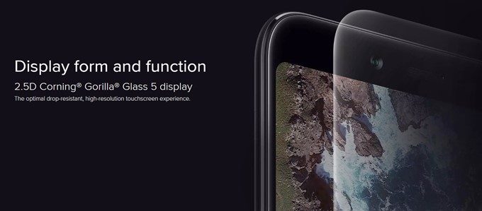 Xiaomi Mi A2はgorilla Glass 5を搭載しています。