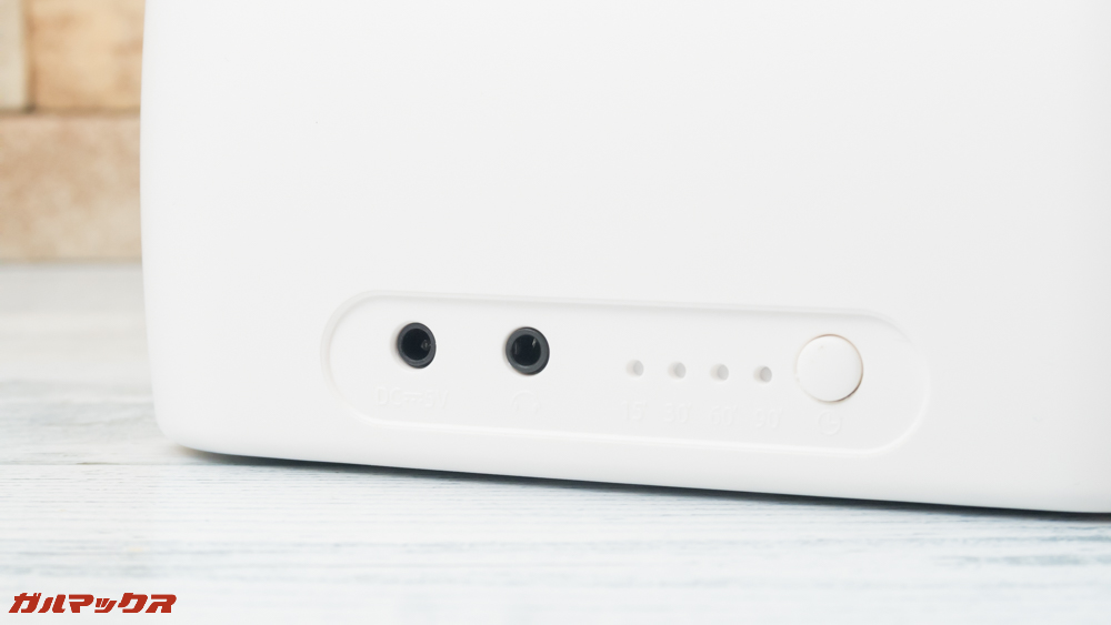 ANFURIG HFD-600の背面のインジケーターは光が邪魔しない位置でGood