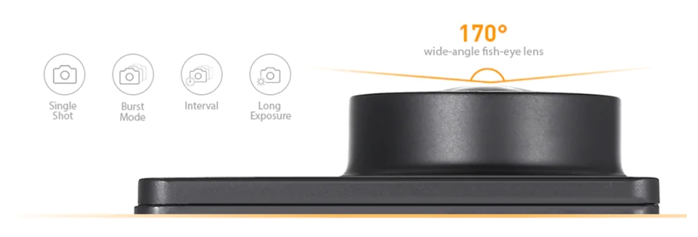 Alfawise V50 Proは170°レンズで超広角撮影が可能です!