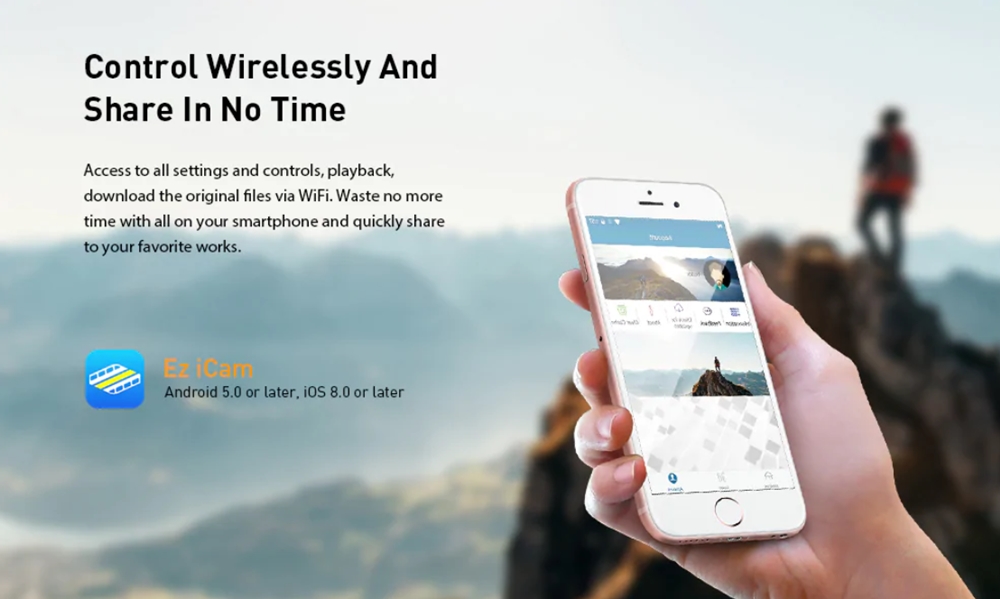 Alfawise V50 Proはスマホアプリを導入することでスマホなどから遠隔操作可能!