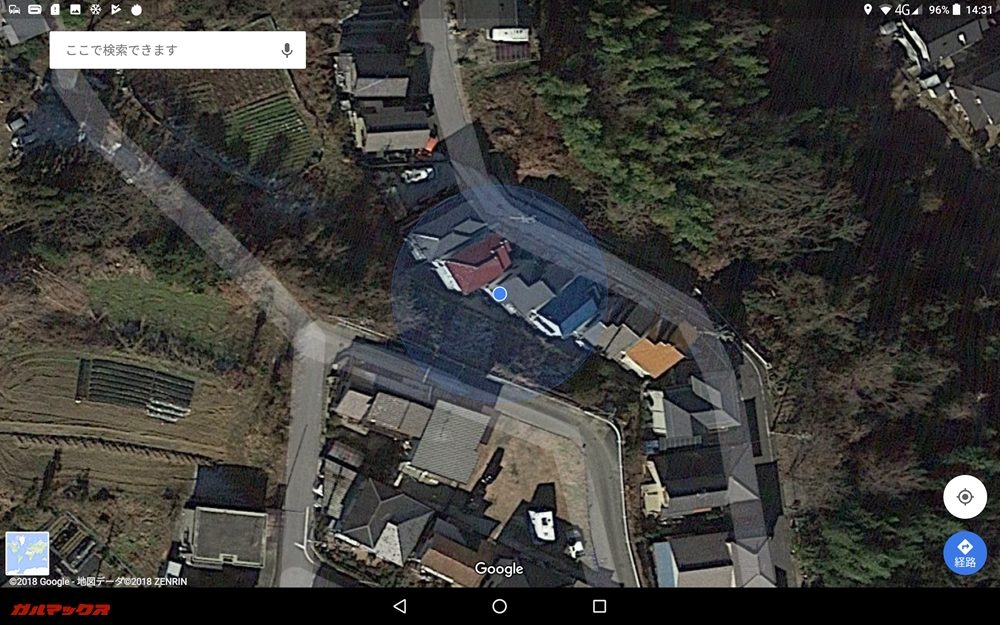 CHUWI Hi9 ProはGPS搭載なので非常に精度の高い位置表示が可能です。