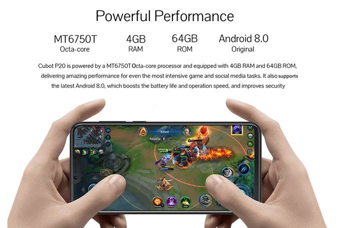 CUBOT P20はライトユーザー向きの性能で有りながら非常に安価な価格設定となっています。