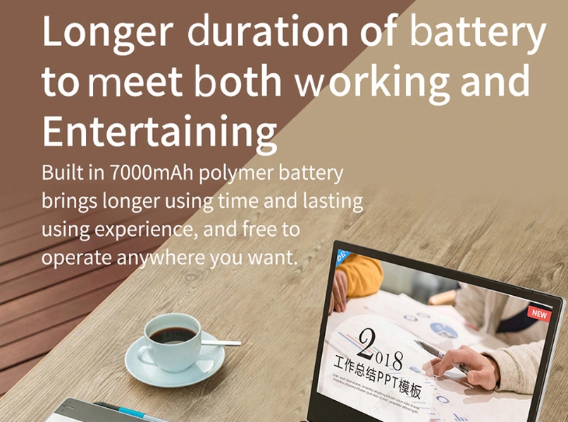 Jumper EZbook X1は7000mAhのバッテリーを搭載しています。