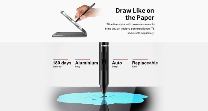 Teclast F5はスタイラスペン入力に対応