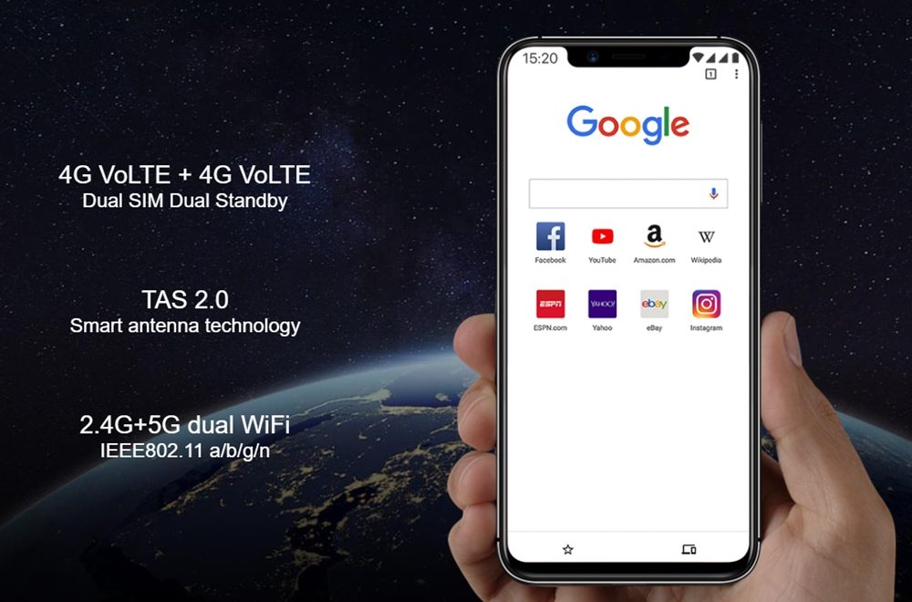 ［UMIDIGI One］と［UMIDIGI One Pro］は4G+4GのDSDVに対応している
