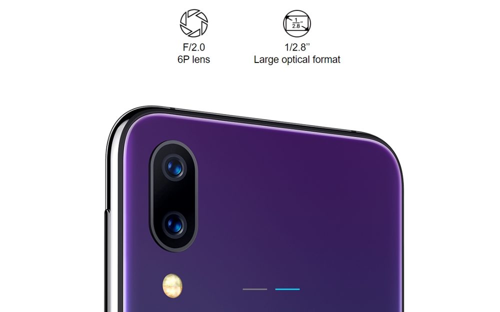 ［UMIDIGI One］と［UMIDIGI One Pro］は1200万画素+500万画素のカメラを搭載しています。