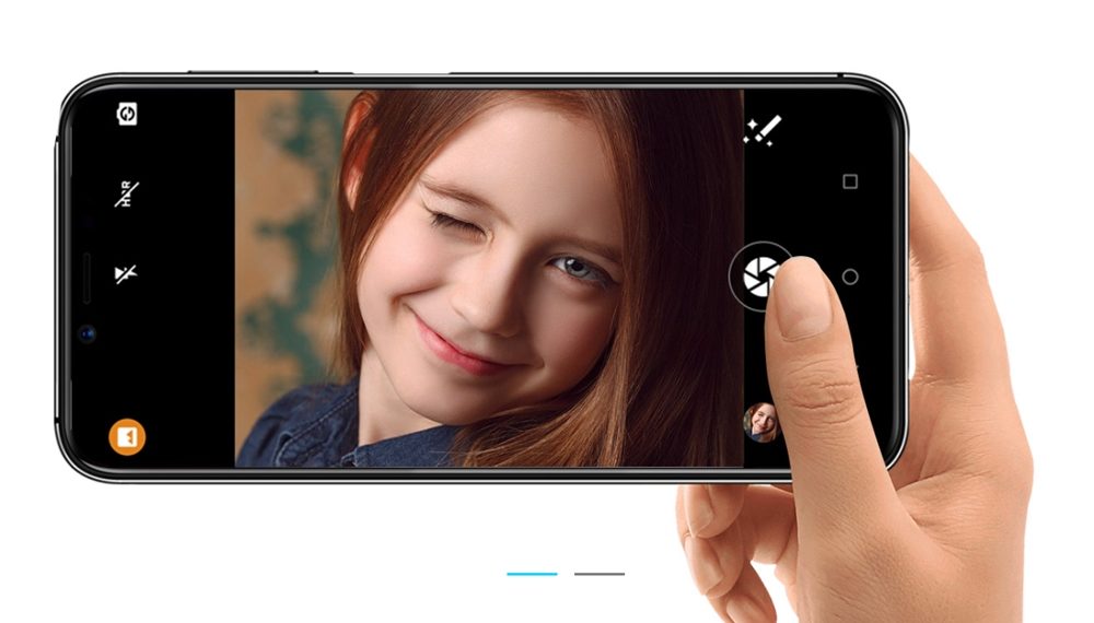 ［UMIDIGI One］と［UMIDIGI One Pro］は1600万画素のインカメラを搭載しています。