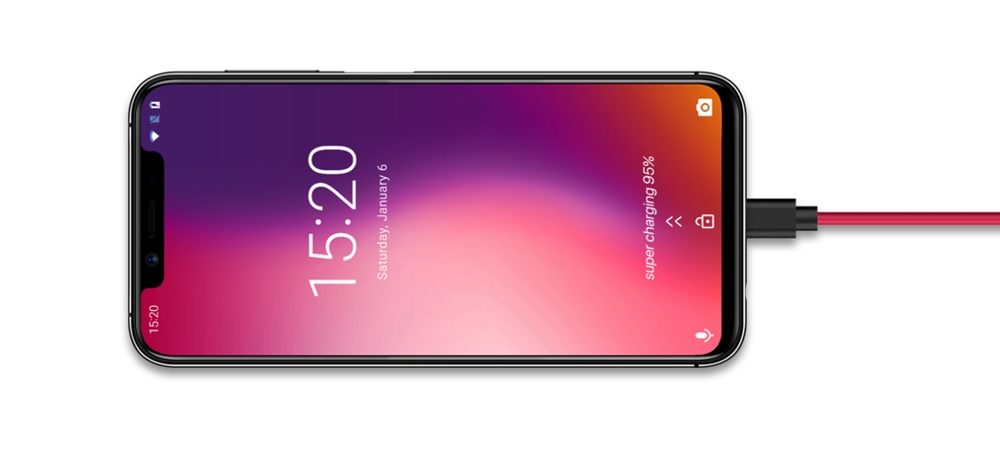 UMIDIGI One Proは9V2Aの超急速充電に対応しています。