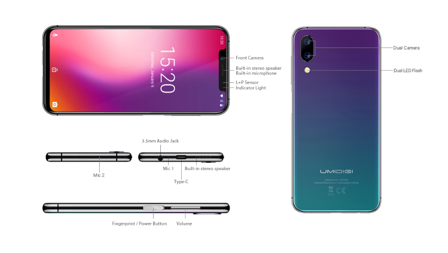［UMIDIGI One］と［UMIDIGI One Pro］