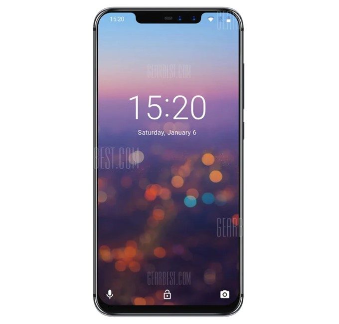 UMIDIGI Z2 PROのディスプレイはノッチのあるタイプ
