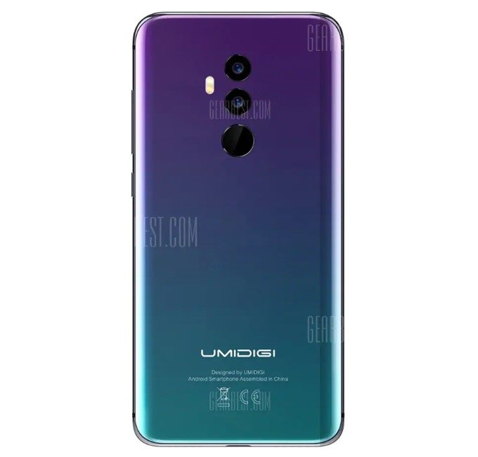 UMIDIGI Z2 PROの背面にはデュアルカメラと指紋認証ユニットを搭載！