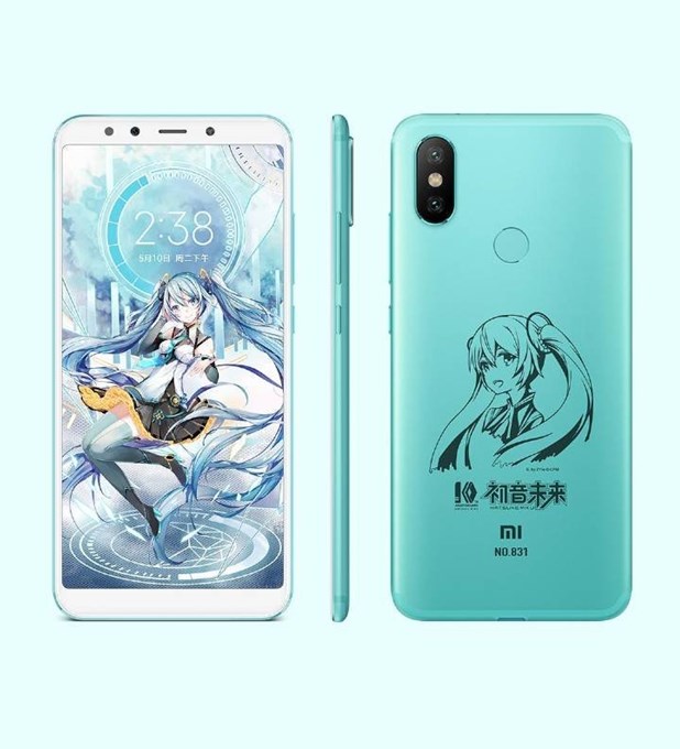 スタイリッシュなMi6Xに初音ミクのデザインが映えます