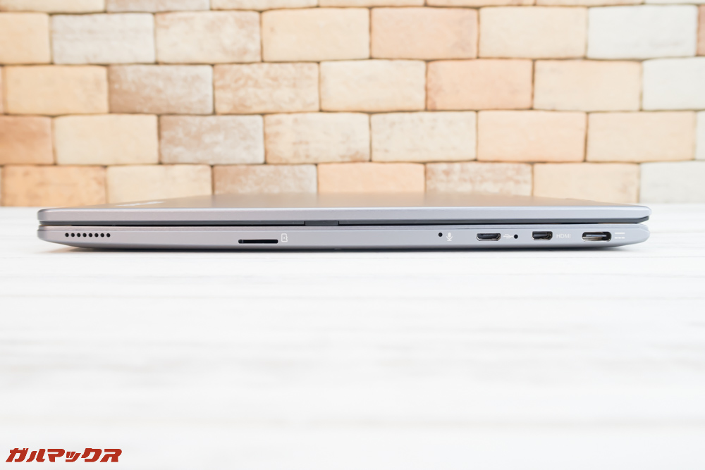 Teclast F5はUSB Aが備わっていないのでやや使い勝手が悪いです。