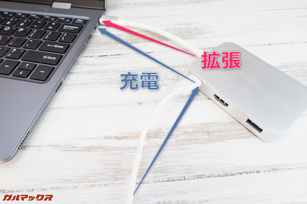 Teclast F5は充電しながら拡張出来るPD対応のUSBハブがオススメ