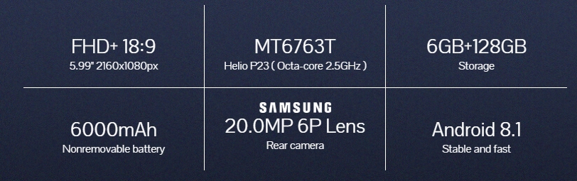 CUBOT POWERのスペック