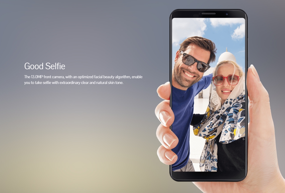 CUBOT POWERのインカメラは13MPで美肌で撮影してくれます。