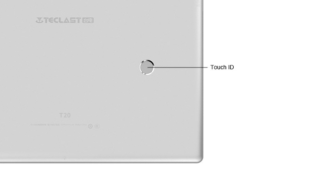 Teclast T20は指紋認証を搭載
