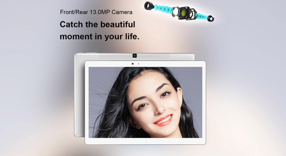 Teclast T20は前後に1300万画素カメラを搭載しています!
