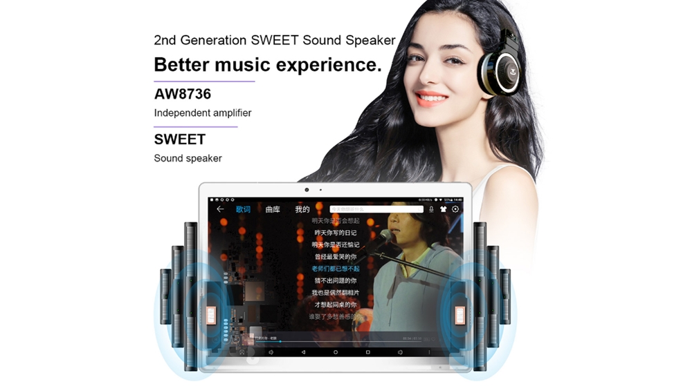 Teclast T20はステレオスピーカー仕様でHi Fiチップも搭載しています!