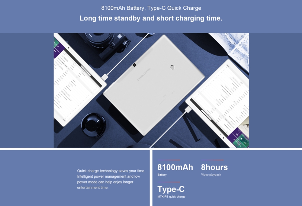 Teclast T20は驚異の8100mAhバッテリーを搭載