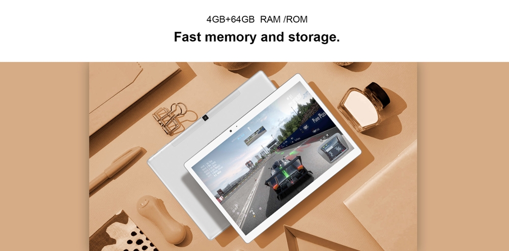 Teclast T20はメモリ4GBで必要十分な搭載量となっています。