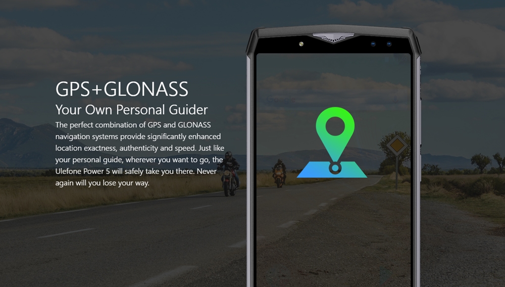 Ulefone Power 5はGPSだけでなくロシア版のGPSであるGLONASSにも対応