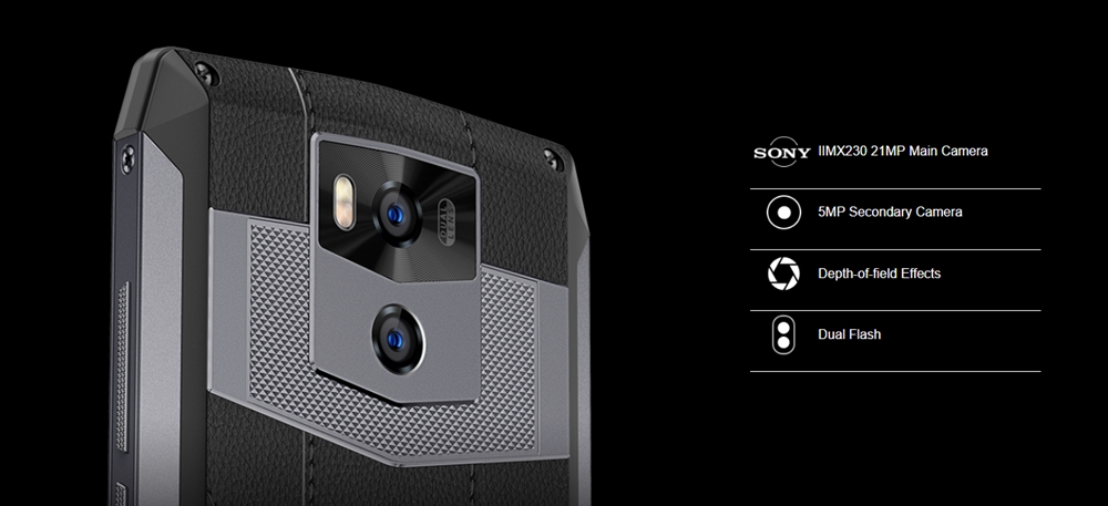 Ulefone Power 5はIMX230を搭載した高画素な21MPセンサーを搭載しています。