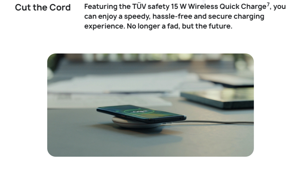 HUAWEI Mate 20 Proは15Wのワイヤレス充電に対応している