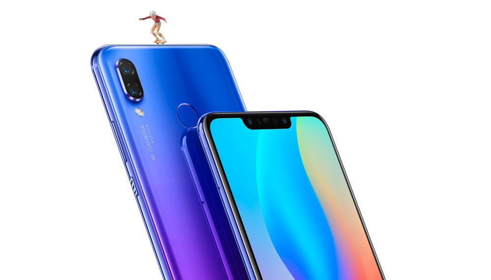 Huawei nova 3のディスプレイはノッチ付き