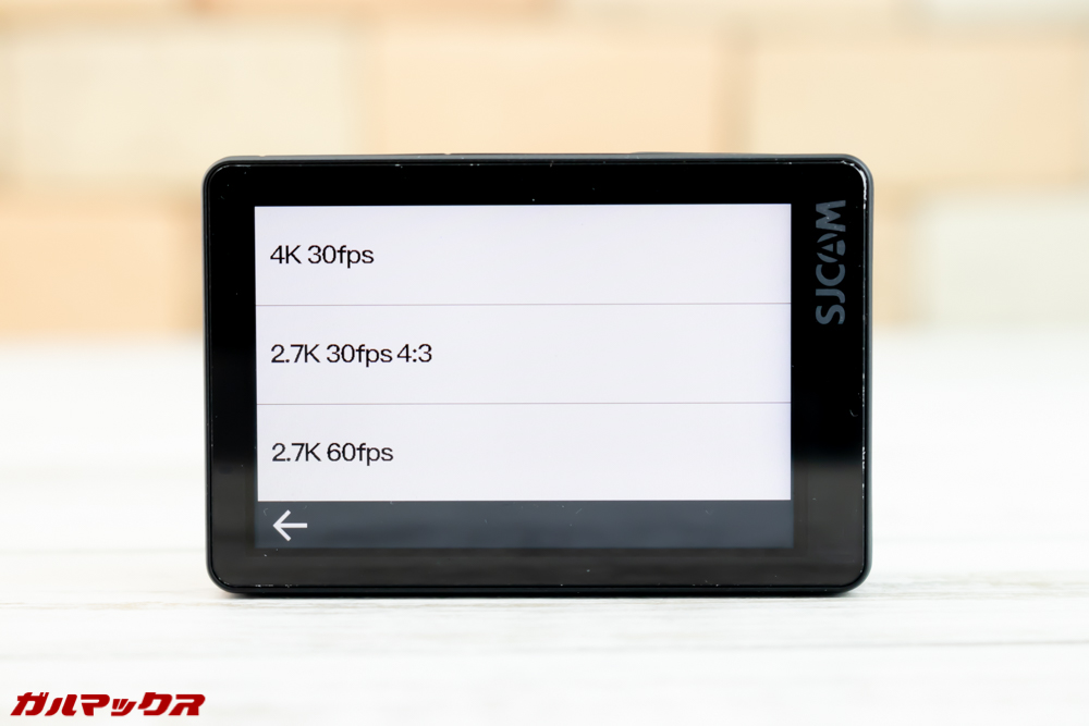 SJ8 PLUSは最大4K解像度で撮影出来る