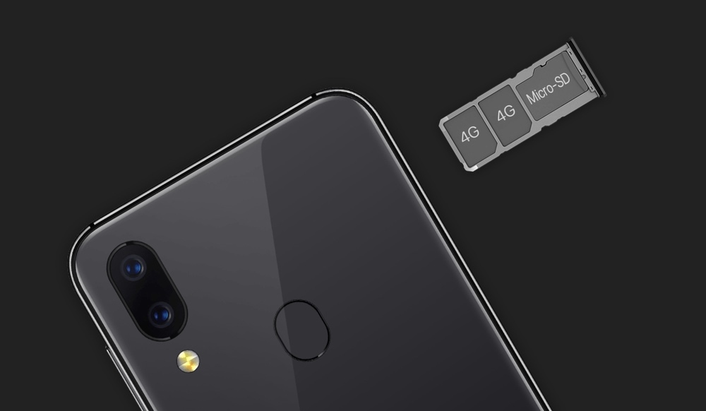 UMIDIGI A3のSIMトレイはNanoSIMが二枚とMicroSDが1枚全て入ります。