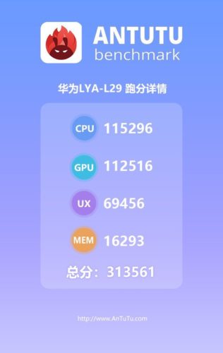 HUAWEI Mate 20 ProのAnTuTu