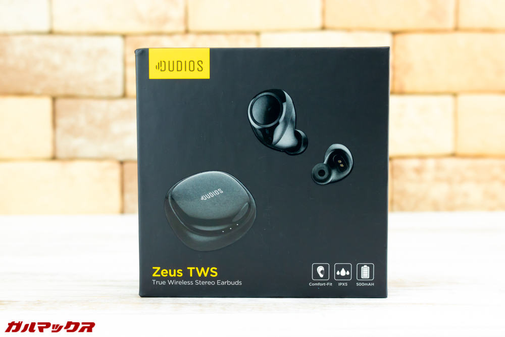 Dudios Zeus TWSの外箱はカッコいいブラックボックス