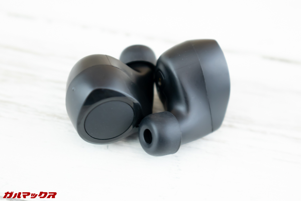 Dudios Zeus TWSの形状はズングリしたどんぐりタイプ。